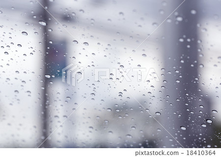 Water drop on glass mirror  background. 18410364