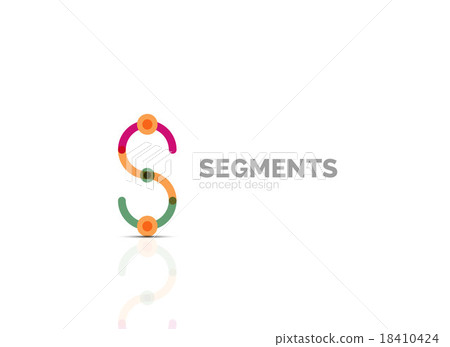 Vector outline minimal abstract geometric logo 18410424