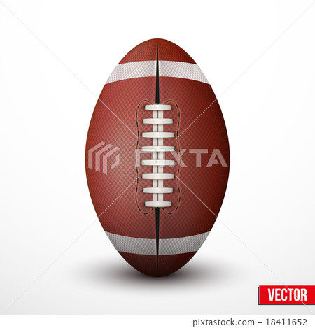 American Football ball isolated  18411652