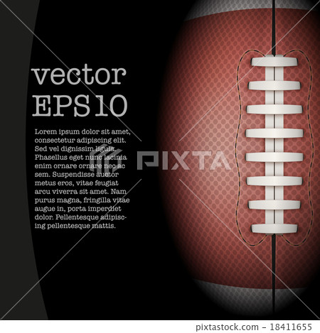 Dark Background of American Football ball. 18411655