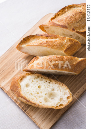 Stock Photo: french loaf, french bread, baguette