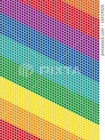 Bright rainbow dotted diagonal background 18414926