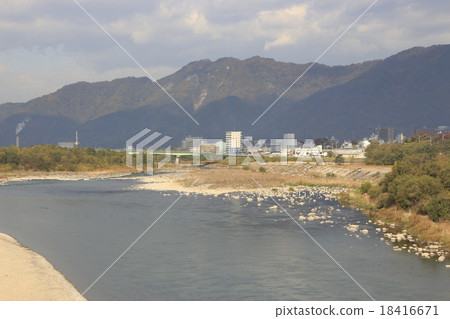 上田(小牧橋)附近的信濃川 上田(小牧橋)附近的信濃川 18416671