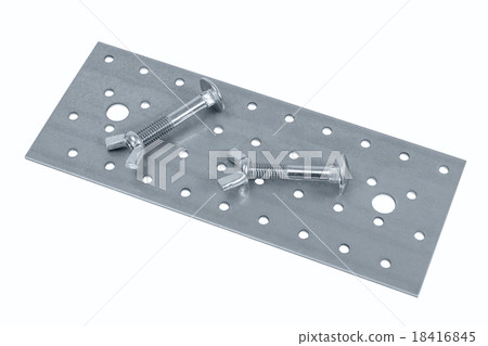 Perforated metal sheet and screw (bolt) nuts 18416845