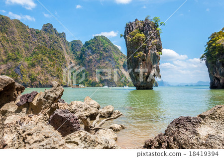 James Bond island or Ko Tapu in Phang nga,Thailand 18419394