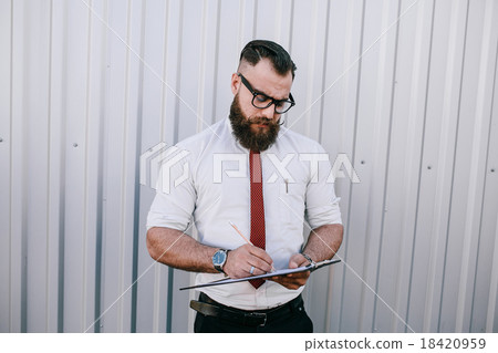 business man outside 18420959
