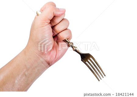 Fork in hand to handle the wrong way. 18421144