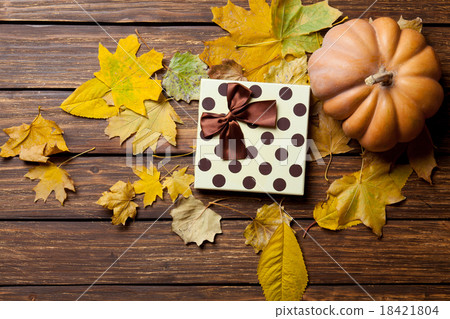 Present gift and pumpkin Present gift and pumpkin 18421804