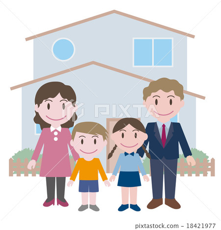 Nuclear Family Image Illustration 18421977