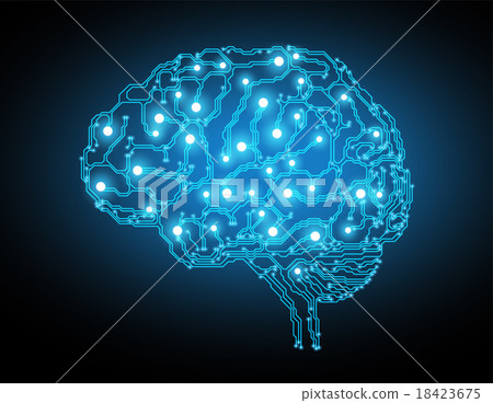 Creative brain concept background 18423675