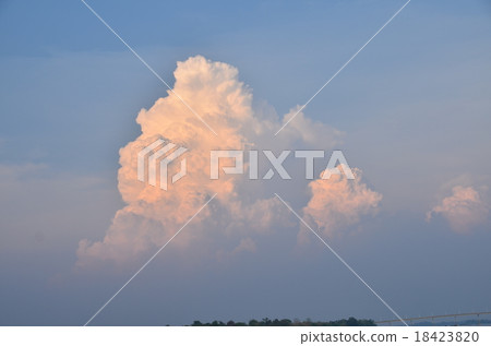 柬埔寨Stundren Tonleesan上游天空雲彩 18423820