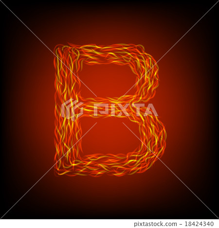 Fire letter B Fire letter B 18424340
