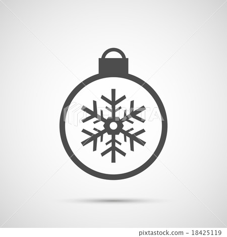 Icon Christmas snowflakes toy for holiday season 18425119