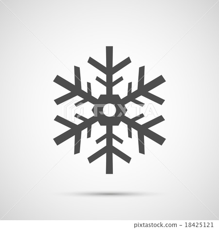 Icon Christmas snowflakes for holiday season 18425121