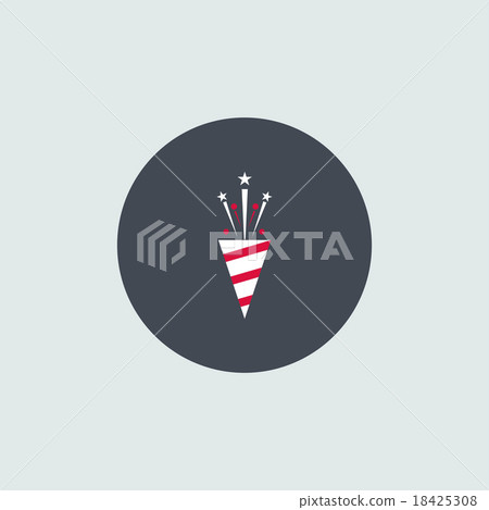 Icon Christmas slapstick for holiday season Icon Christmas slapstick for holiday season 18425308