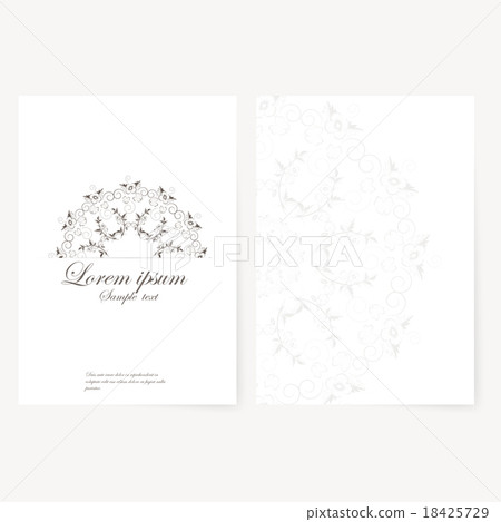 Vector template for folder, business card and 18425729