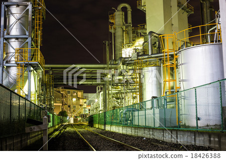 工廠夜景 工廠夜景 18426388