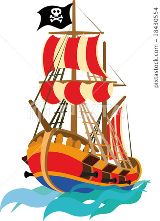 Funny pirate ship Funny pirate ship 18430554