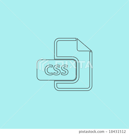 Css file icon vector. 18431512
