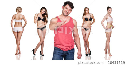 Man and women with perfect bodies Man and women with perfect bodies 18431519