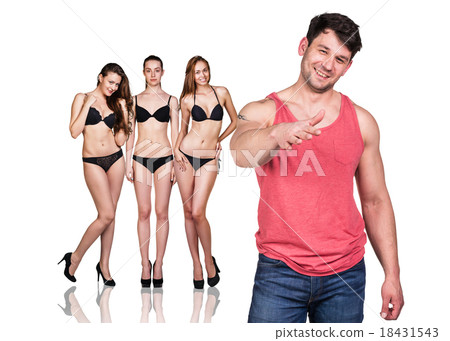 Man and women with perfect bodies Man and women with perfect bodies 18431543