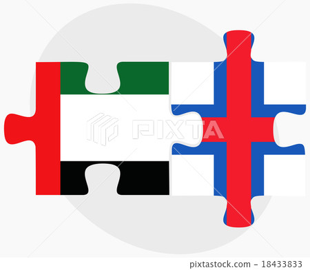 United Arab Emirates and Faroe Islands Flags United Arab Emirates and Faroe Islands Flags 18433833