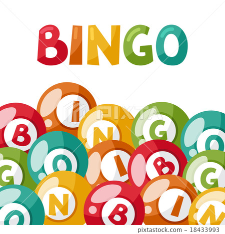 Bingo or lottery game illustration with balls 18433993