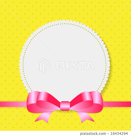 Vintage Frame with Bow Background. Vector - Stock Illustration ...