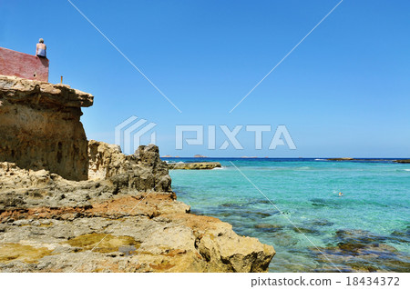 Cala Conta beach in Sant Josep, Ibiza, Spain Cala Conta beach in Sant Josep, Ibiza, Spain 18434372