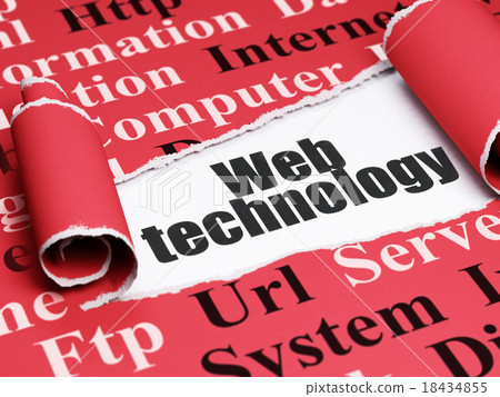 Web design concept: black text Web Technology 18434855