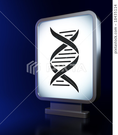 Science concept: DNA on billboard background Science concept: DNA on billboard background 18435114