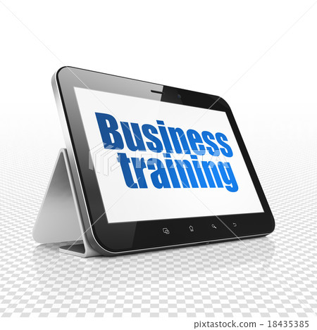 Learning concept: Tablet Computer with Business 18435385
