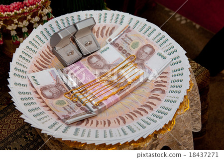 Dowry, valuable gift for bride, Thai Tradition 18437271