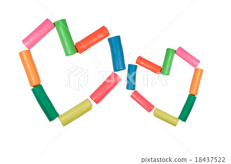 colorful plasticine hearts shape colorful plasticine hearts shape 18437522
