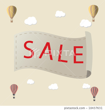 Hot air balloons in the sky vector illustrator Hot air balloons in the sky vector illustrator 18437631