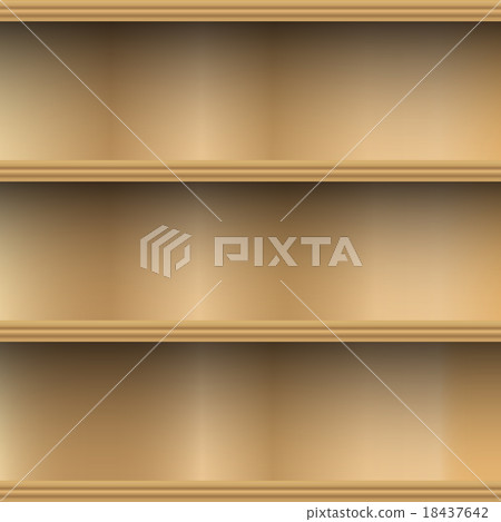 Empty wood shelf decorative wall Empty wood shelf decorative wall 18437642