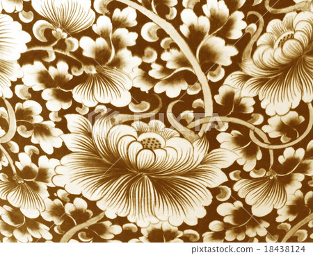 Textured background with flowers ceramic Textured background with flowers ceramic 18438124