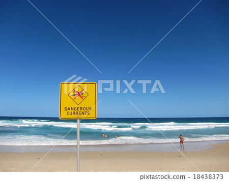 no swimming, swimming prohibited, australia 18438373