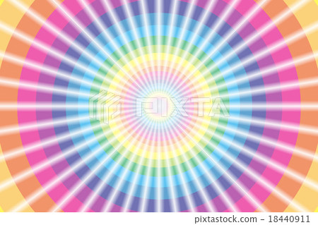 背景材料壁紙，彩虹色，彩虹色，七種顏色，五顏六色，光束，激光，閃光，圓，戒指，戒指 18440911