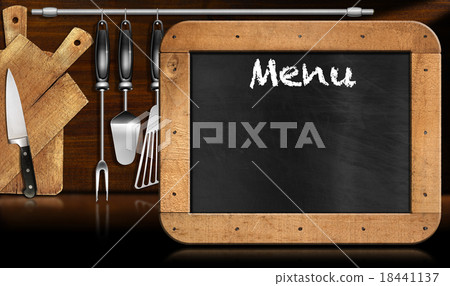 Blackboard Menu in the Kitchen 18441137