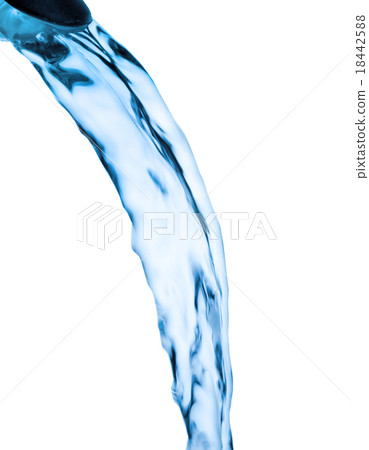 Water splash, jet isolated on the white background 18442588
