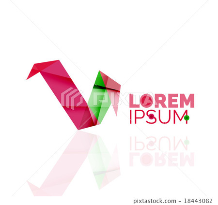 Logo, abstract geometric business icon Logo, abstract geometric business icon 18443082
