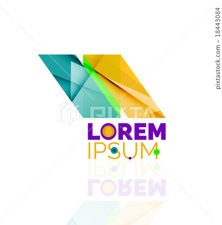 Logo, abstract geometric business icon Logo, abstract geometric business icon 18443084