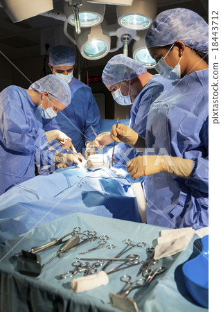 Stock Photo: Medical Team Doctors Hospital Surgery Operation