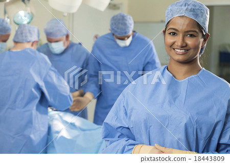 Asian Female Doctor Nurse Operating Theater Asian Female Doctor Nurse Operating Theater 18443809