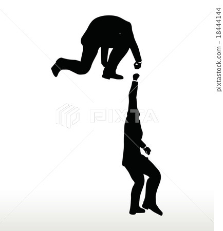 businessmen team holding on with a helping hand 18444144