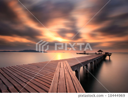 The long bridge over the sea,Thailand The long bridge over the sea,Thailand 18444969