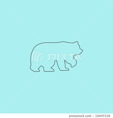 Bear symbol - vector illustration 18445526