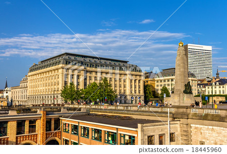 View of Poelaert Square in Brussels - Belgium 18445960