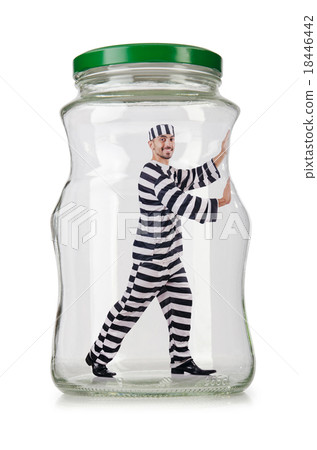 Glass empty jar isolated on white Glass empty jar isolated on white 18446442